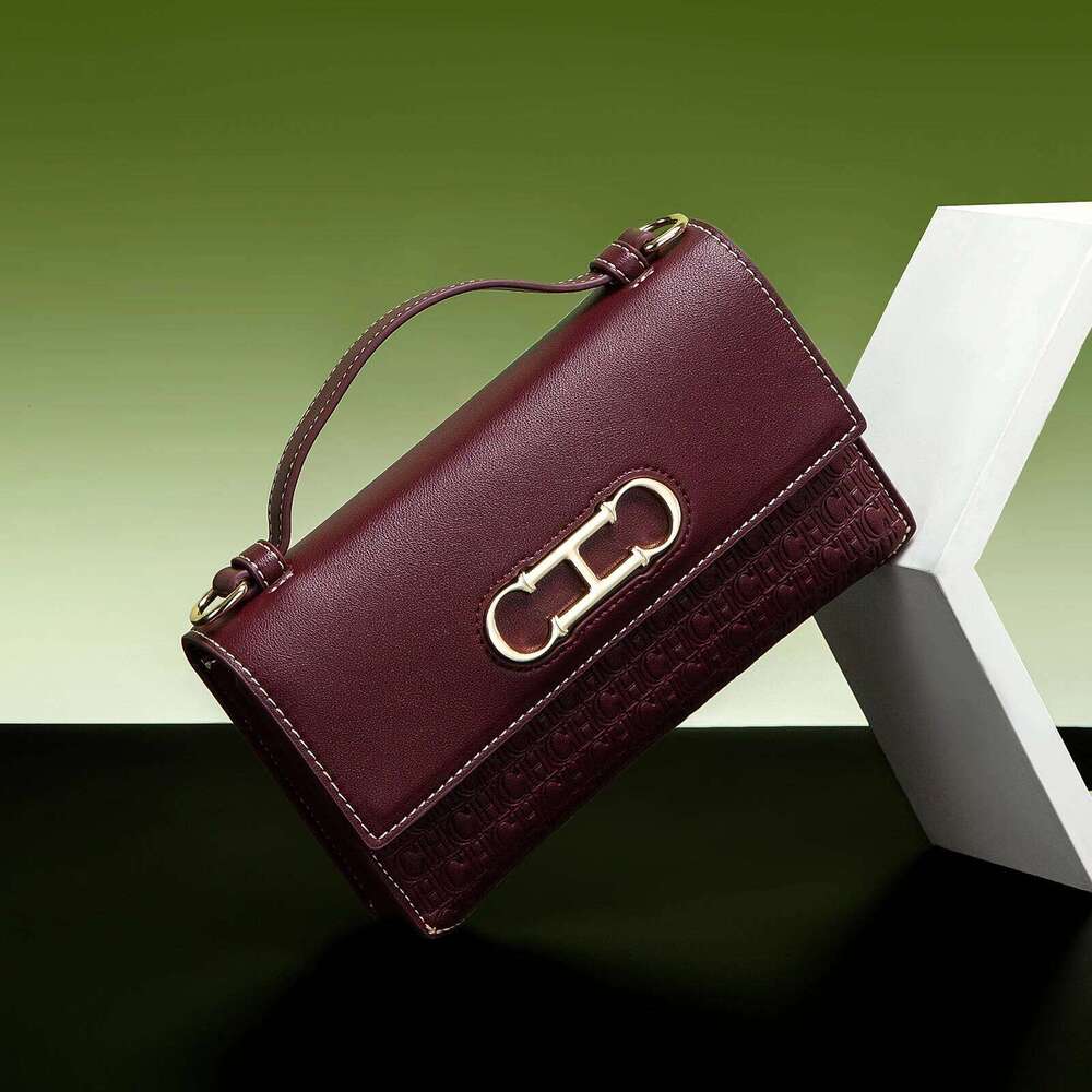 CH Crossbody Brand Letter Print Leather Compact Elegant Handbag Tote Exquisite Fashion Women's Bag
