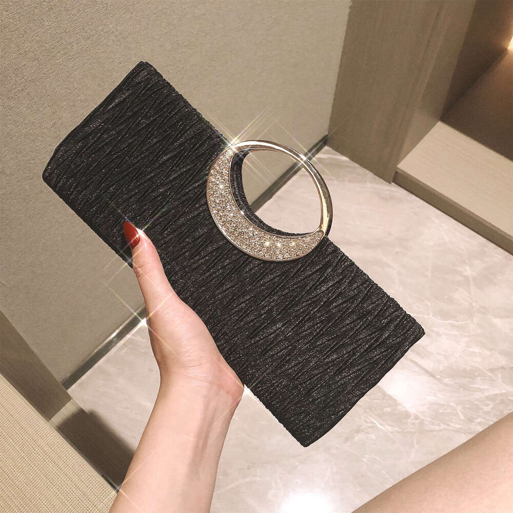 2025 New Style Cheongsam Dress Women's With Rhinestones Small Bag High-End Trendy Chain Shoulder Crossbody Handbag