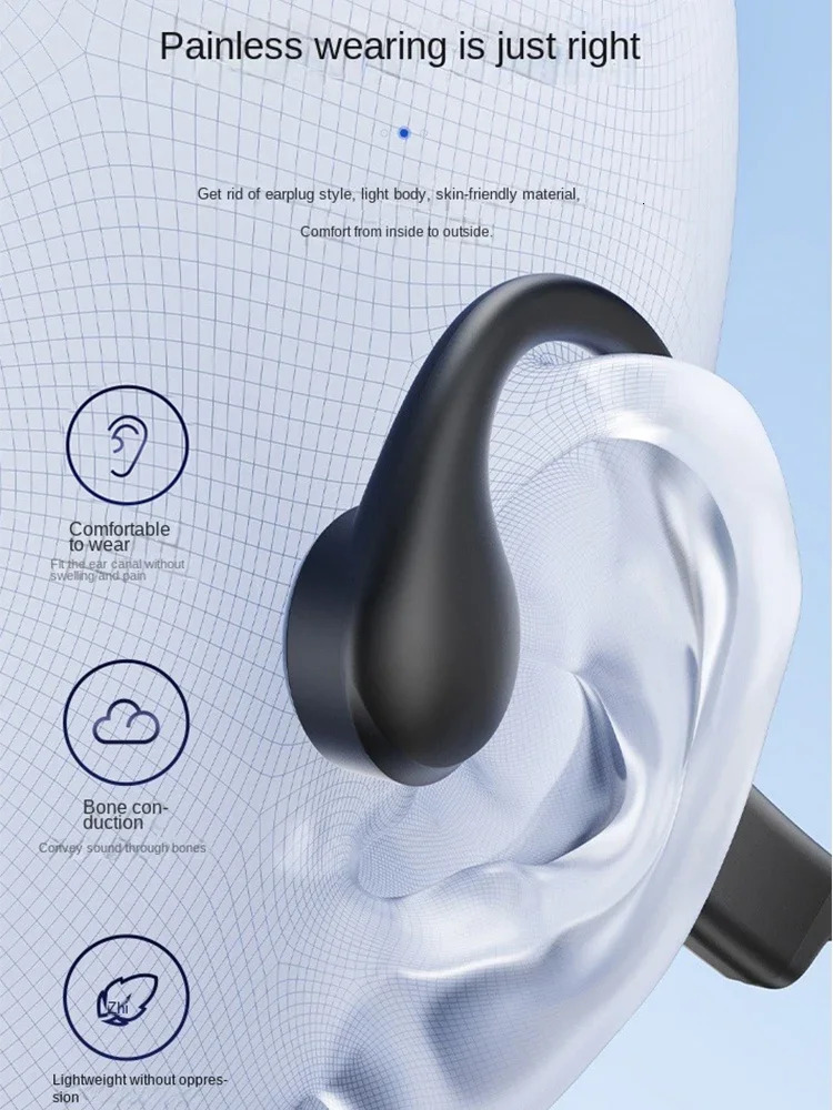 run for aftershokz open ear Bone Conduction Bluetooth earphones 5.3 sports Wireless headsets long endurance for cycling running 250526