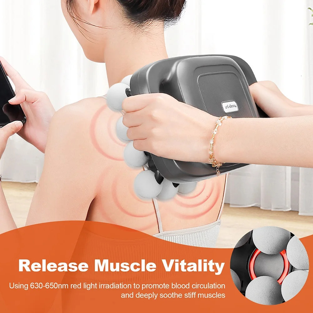 16-Head Fascia Gun High-Frequency Vibration Body Massage Gun Back and Waist Massager Neck Shoulder Massager Muscle masajeador 250519