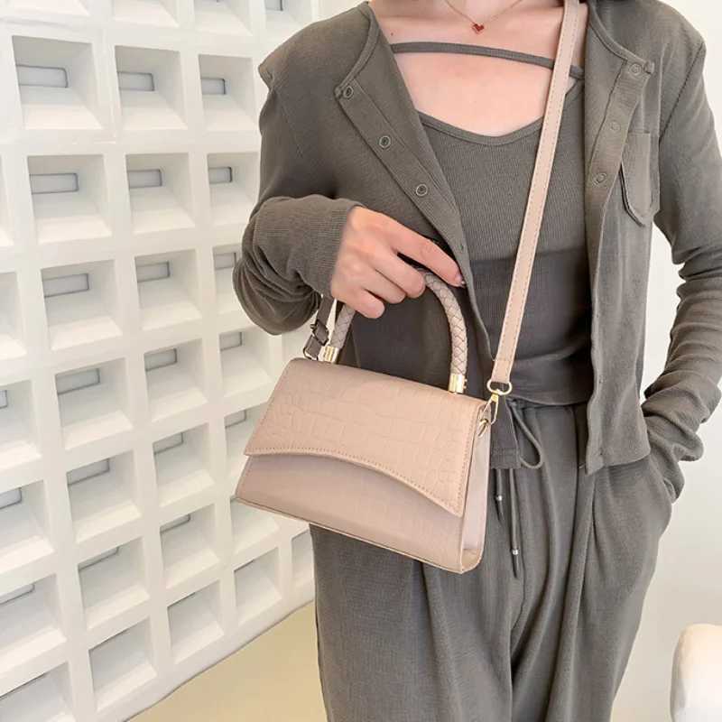 Solid Pu Leather Shoulder Bag Fashion Designer Handbags Top Handle Bags for Women Casual Crossbody Bags Luxury Bag Y250528