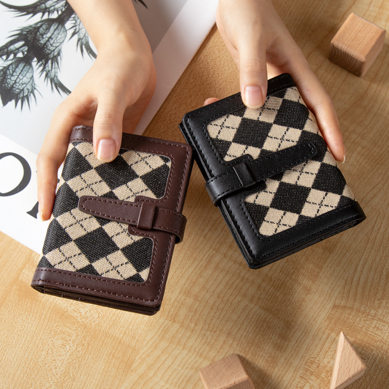 Free Shipping New Casual Designer Wallet Motor Vehicle Driver's License Leather Cover New Card Bag Checkered ID Bag
