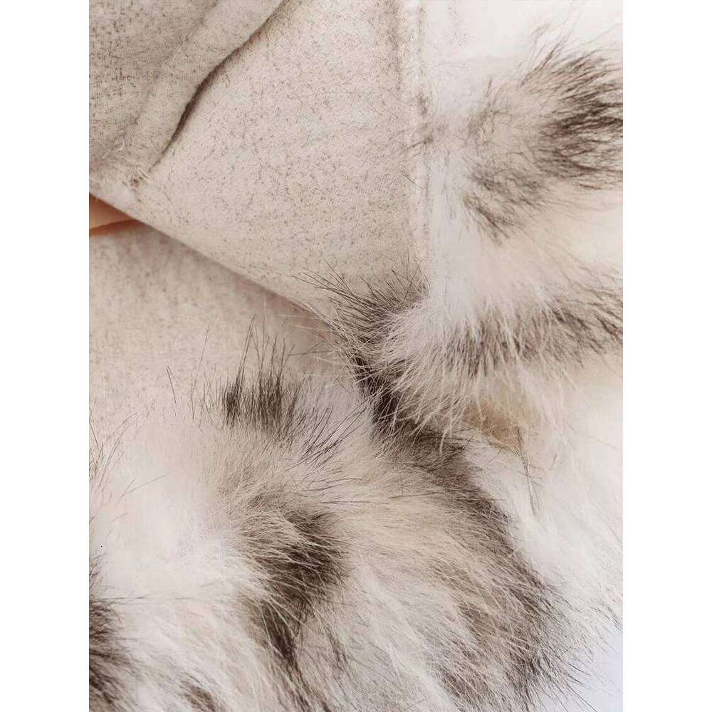 2024 Autumn New Women's Clothing European and American French Design Leopard Fur Mid-Length Coat