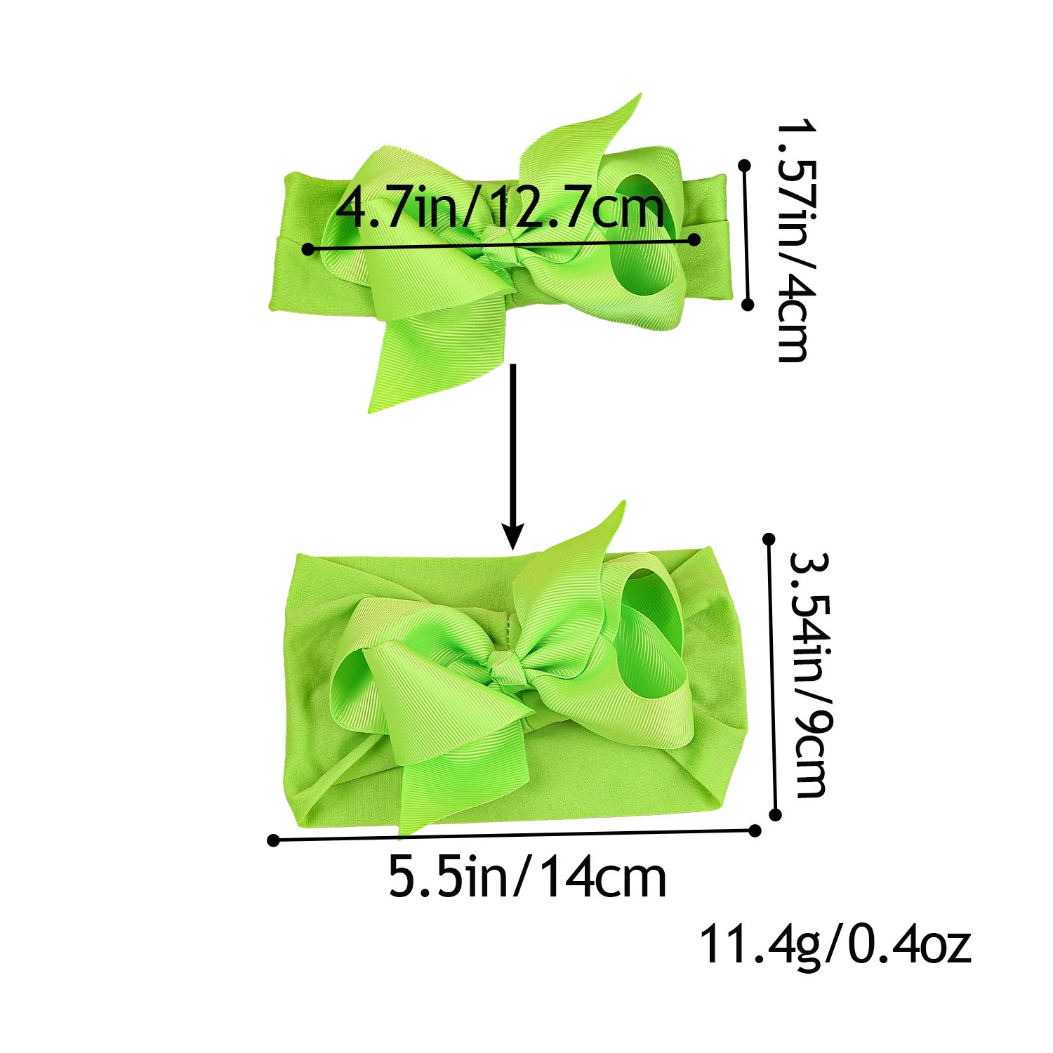 4pcs Baby Headbands 4.5inch Hair Bows with Elastic Soft born Headbands for Baby Girls Turban Infant Kids Hair Accessories 250528