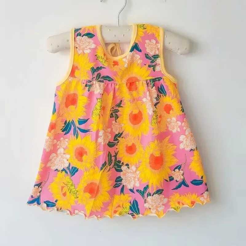 Baby Girl Dresses Girls Infant Cotton Sleeveless Dress Summer Baby Dress Printed +Embroidery X250528