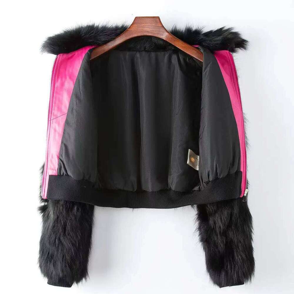 High Quality Real Raccoon Dog Fur Coat Women 2024 Winter New Thick Warm Loose Short Jacket Overcoat Female Clothing