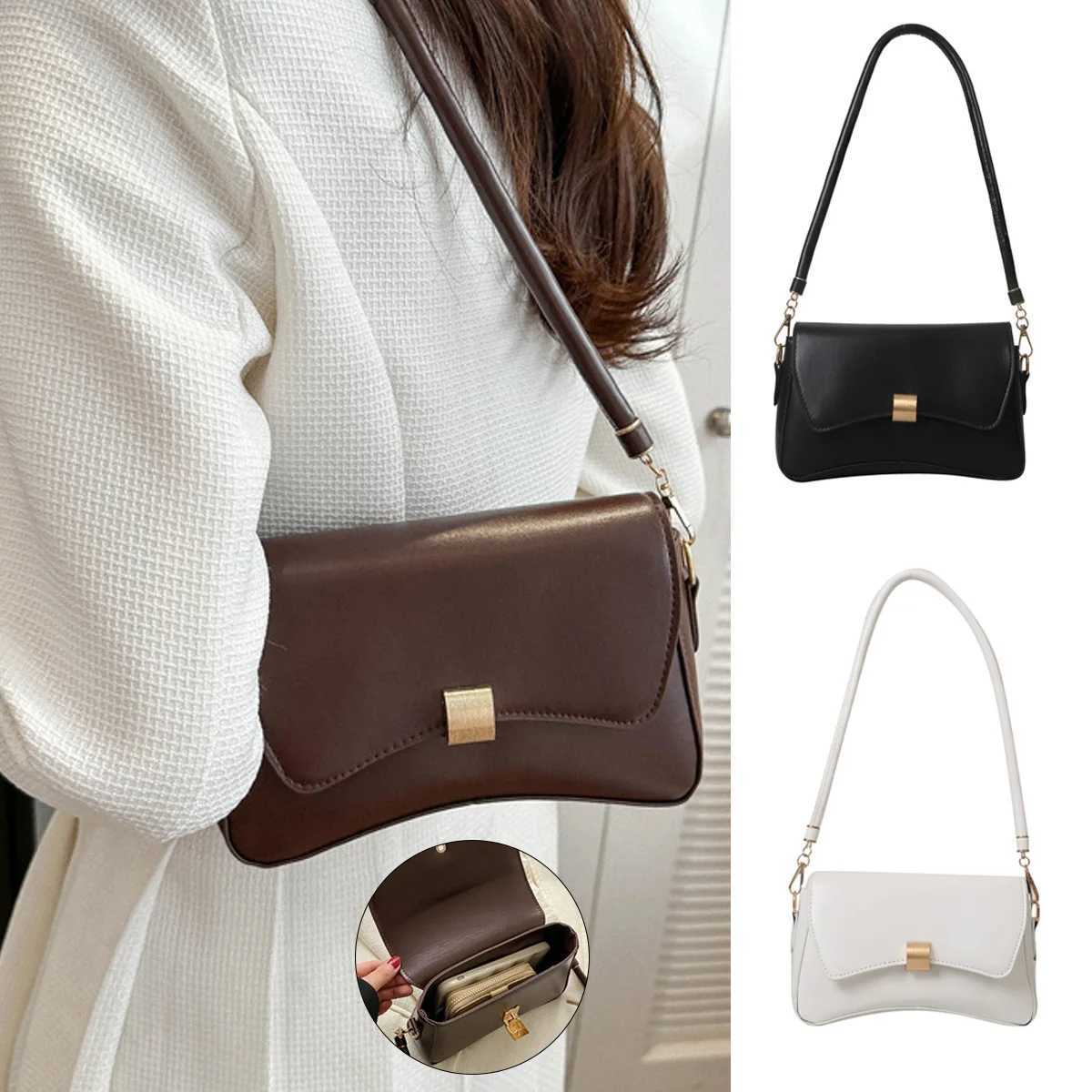 A high-quality womens bag with retro lock buttons a versatile single-shoulder crossbody bag A-DH Y250528