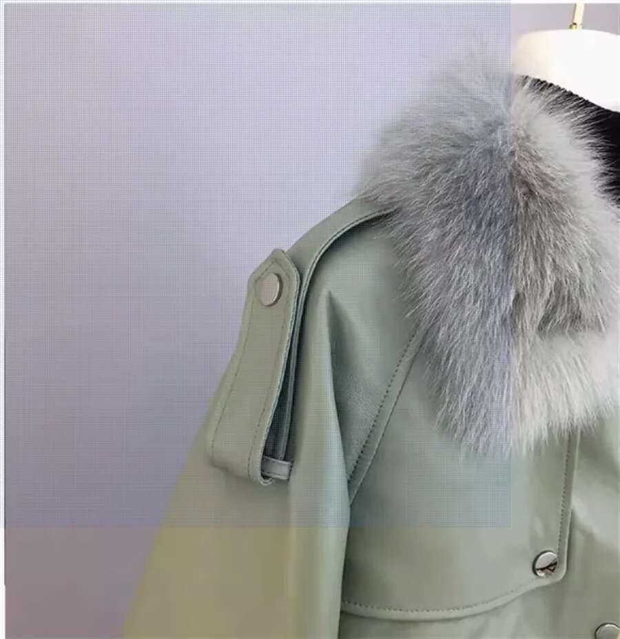 Fox Fur Grass Coat for Women Haining New Year, Young Style, Leather Plus Hair