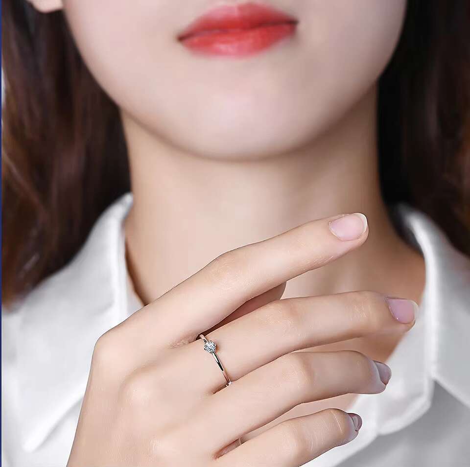 Direct Selling Moissanite Engagement Ring in 14k Yellow Gold Best Moissanite Ring Company Moissanite Rings for Sale