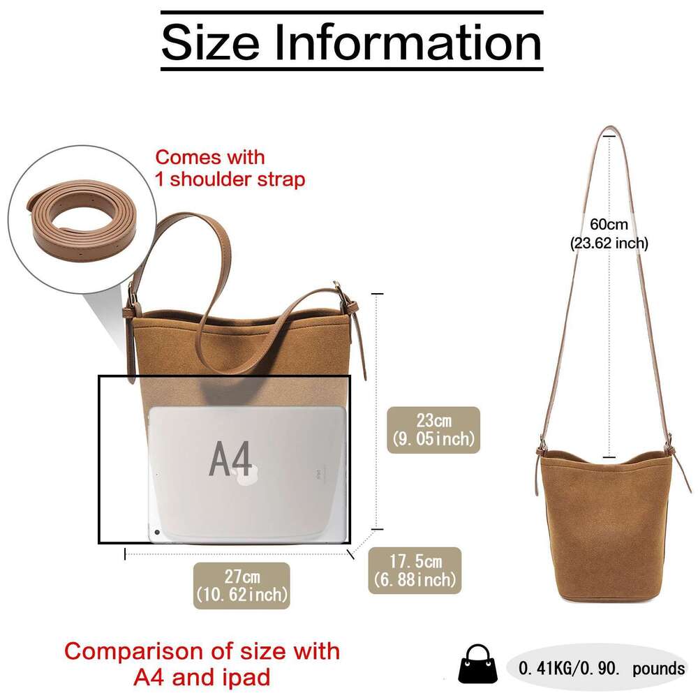 FOXER Women Small Shoulder Handbag Girl Crossbody Bucket Bag Purse Gift