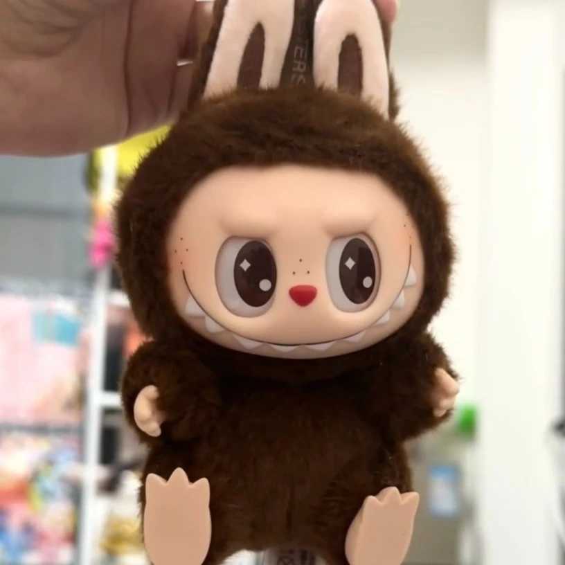 The Monster Labubu Sit-Down Party Series -Moving aron Doll Kawai Labubu Doll Figure Model Pendant Keychain surprise Gift X250528