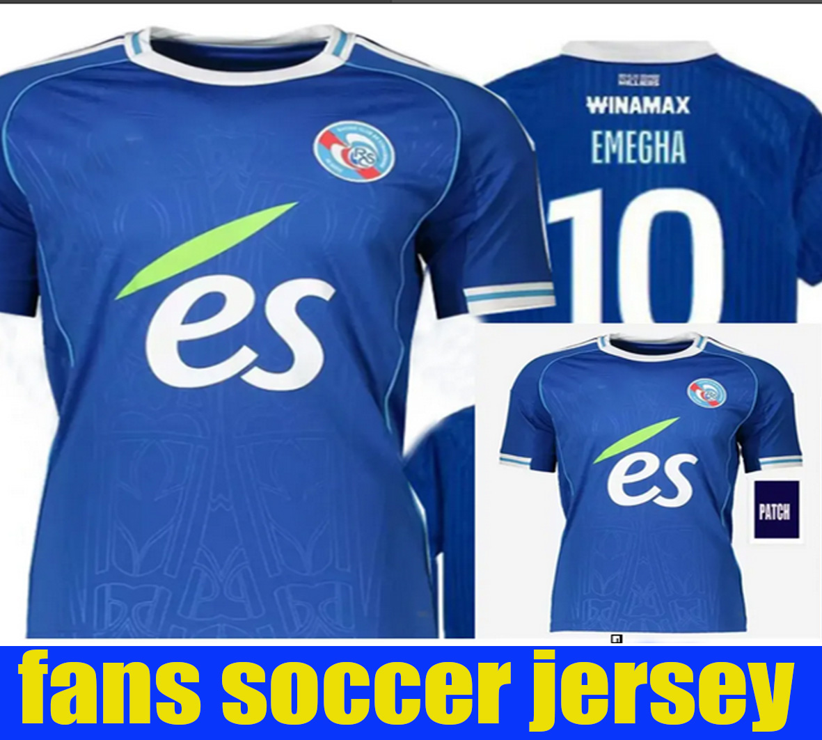 25 26 RC Strasbourg Alsace soccer jerseys 2025 2026 BELLEGARDE Gameiro AJORQUE maillot de foot 3rd MOTHIBA EMEGHA SAHI DION Diallo DJIKU de futball shirt RCS size S- 4XL
