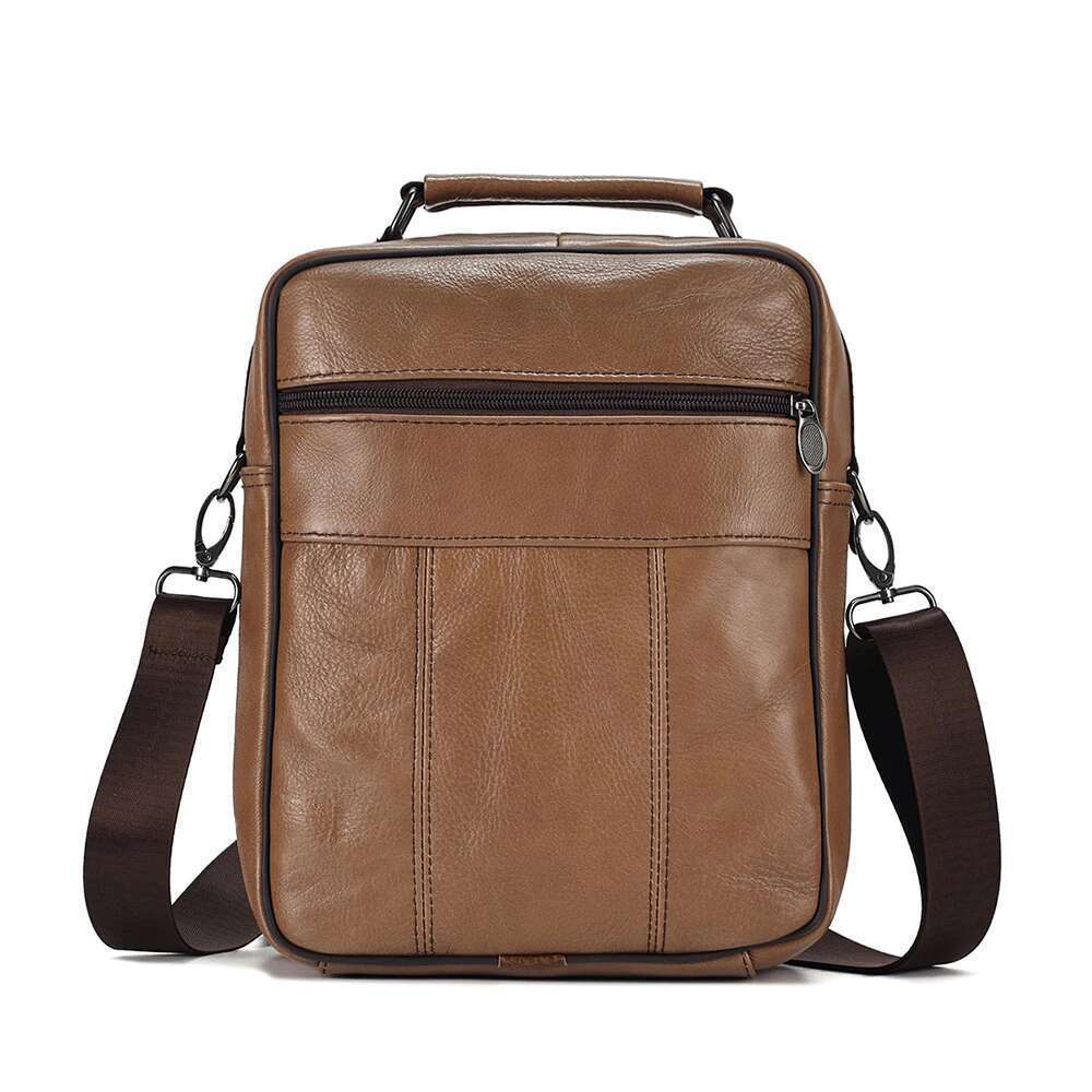 JOYIR Genuine Cowhide Leather Men Travel Sling Shoulder Crossbody For Male Casual Messenger Bag Satchel Bags