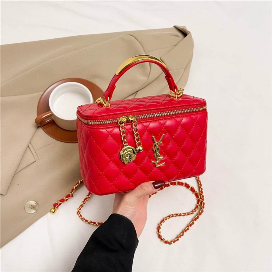 Designer Bag Luxury Cosmetic Female Portable Pouch With make up Shoulder Strap Leather Crossbody Bags Beauty Box Purse purses wallet tote makeup handb