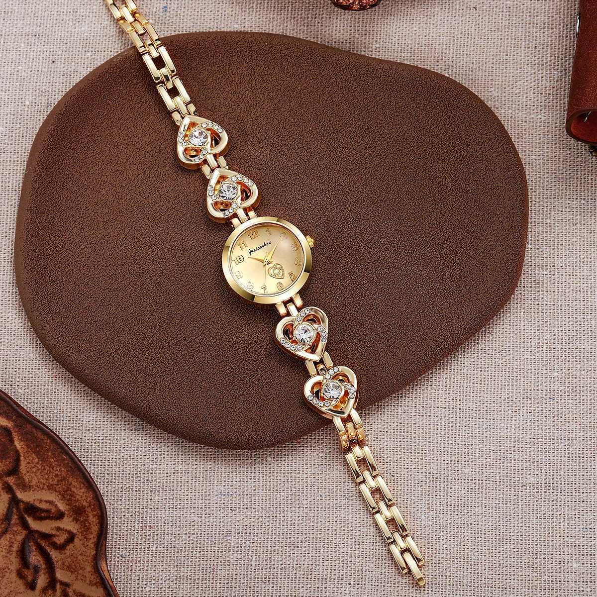 New hot selling foreign trade linked list fashionable simple and versatile womens quartz watch with high beauty for women XJ250527