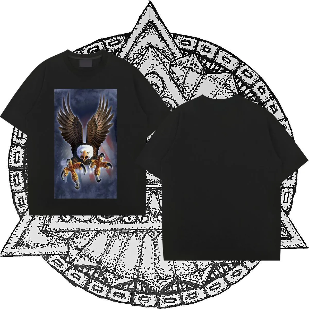 New Arrival T-Shirts 230g Cotton cool Anime Printing Street Clothes Breathable Short Sleeve Wholesale Men Tees Oversized 4XL