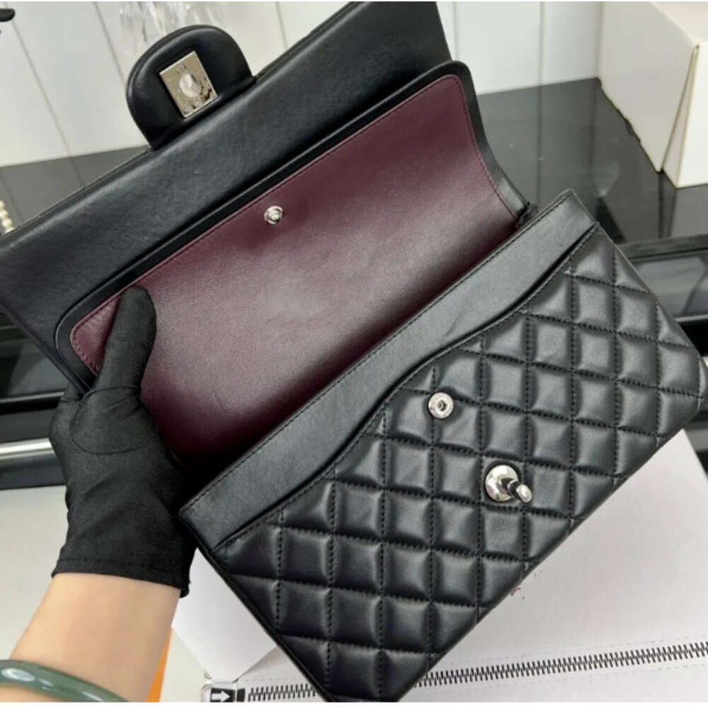 10A designer Bag high quality sheepskin chanmeled handbag Women's chain shoulder bag Crossbody fashion 23cm 25cm 30cm genuine leather caviar with gift box