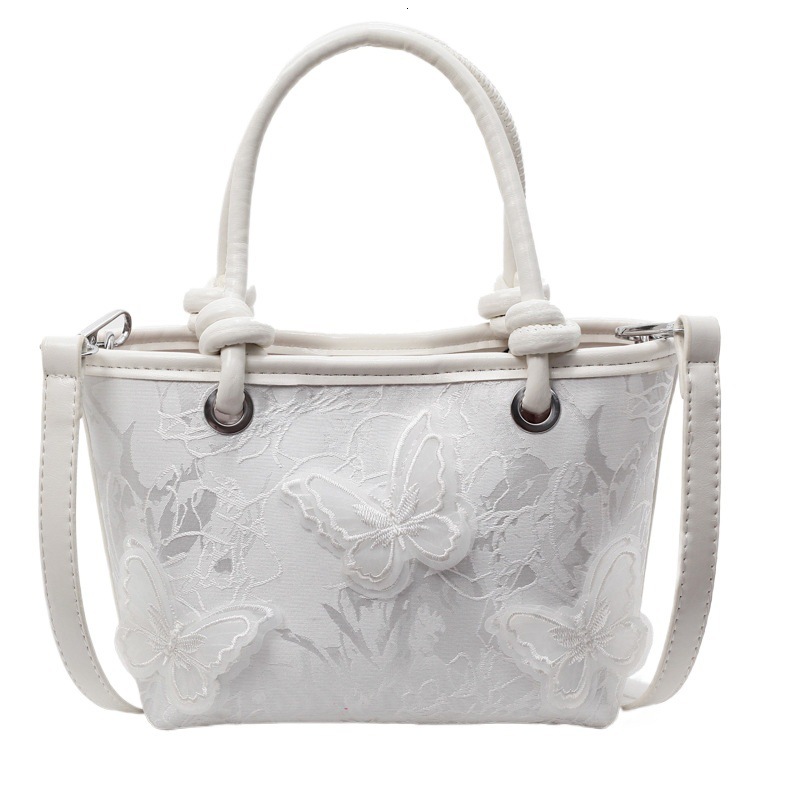 Women's Handbag Free Shipping Designer Bag New Fashion Embroidery Bag 2025 Spring/summer New Chinese Style Lace Bucket Bag Versatile Crossbody Ba