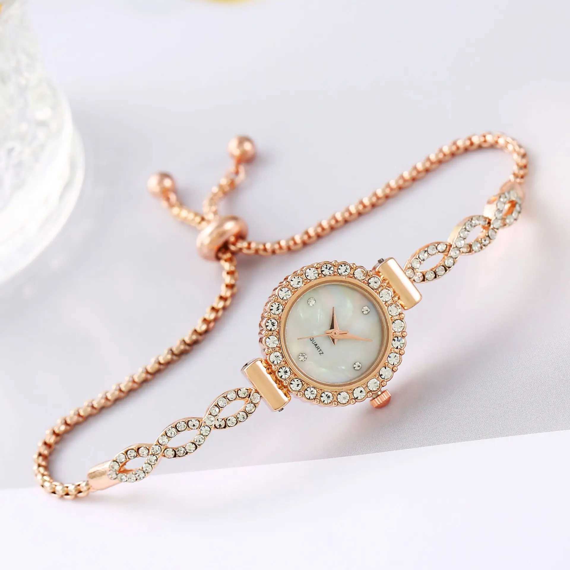 Luxury Womens Watches Simple Quartz Wristwatches Small Dial Watches Bracelet Ladies Watch Gift Clock Relogio Feminino XJ250527