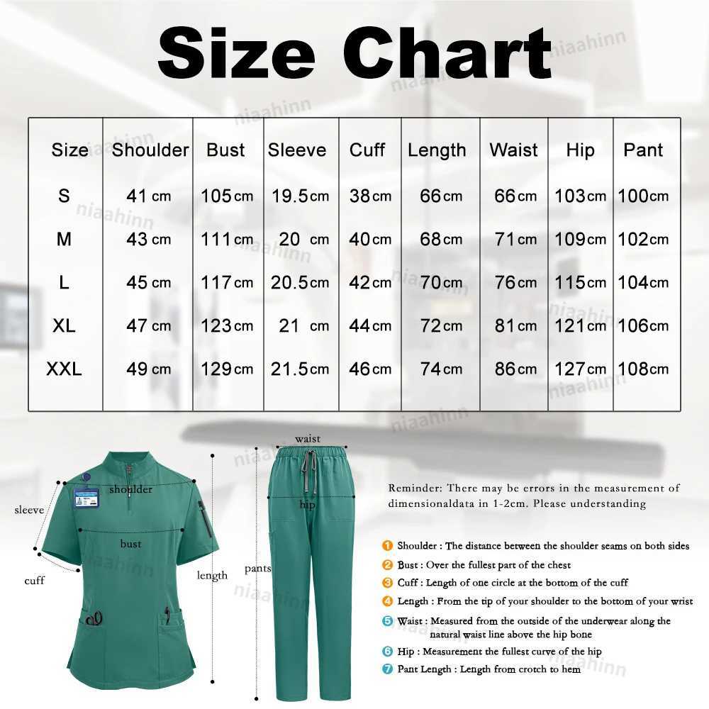 Clinical Uniform Woman Nursing Articles Hospital Surgical Gowns Dental Nursing Medical Blouse Pants Work Wear Doctor Nurse Scrub X250528