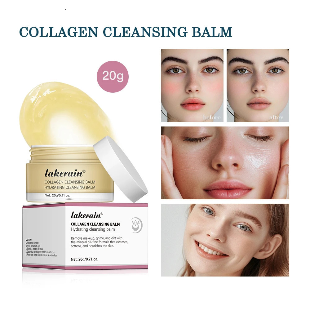 Rose Flavor Collagen Cleansing Balm Nourishing Cream Makeup Remover Mild Non-irritating Non-greasy Cleansing Balm 250522