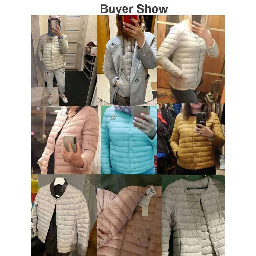 Woman Ultra Light Jacket Portable Parka Matte Fabric Casual Duck Down Coat Warm Liner Lightweight Outwear Good Quality