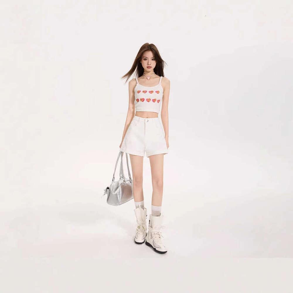 Shorts Women Denim Shorts White Denim Shorts For Women Summer New High Waist Loose Fit Petite Slimming A Line Wide Leg Hot Pants Jean Shorts