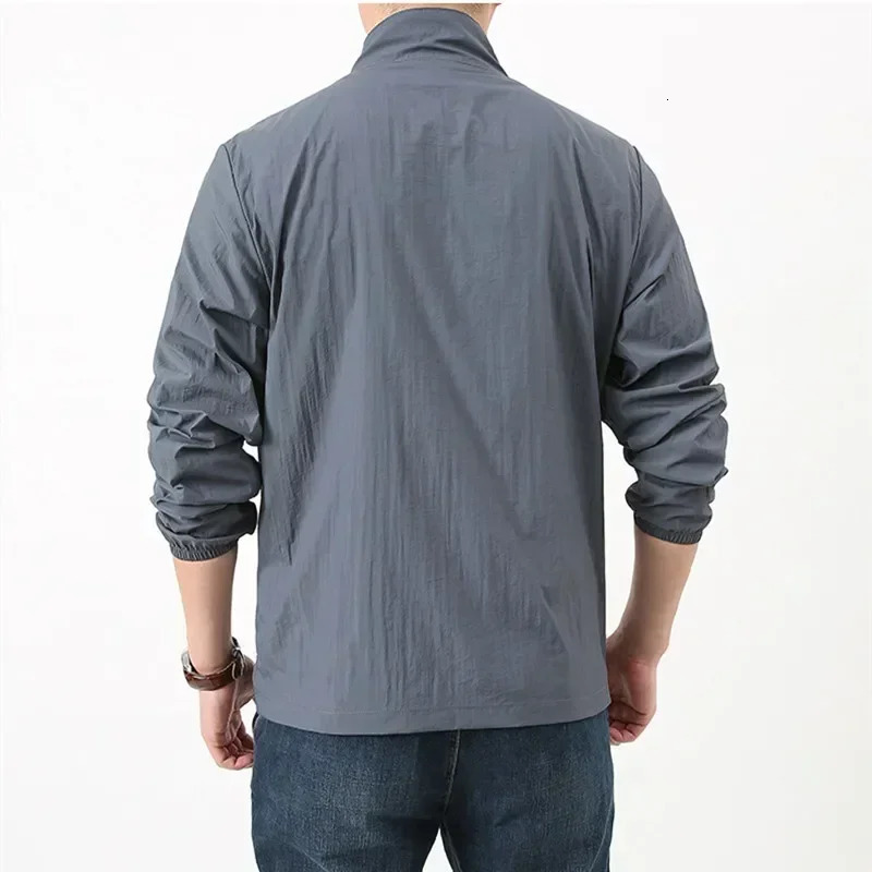 Summer Quick Drying Breathable Jacket Man Outdoor Ultra Thin Sunscreen Casual Skin Coats Fishing Climbing Hiking Anti UV Outwear 250520