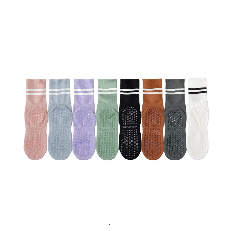 Yoga Women Mid-Calf Spring Summer Fitness Non-Slip Sole Floor Autumn Winter Long High Tube Sports Socks