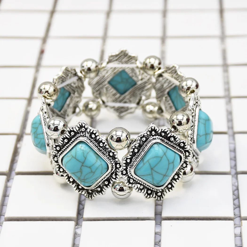 Bohemian Tribal Ethnic Bracelet Indian Vintage Turquoise Gypsy Boho Bangle Festival Travel Women Men Turkish African Jewelry 250517