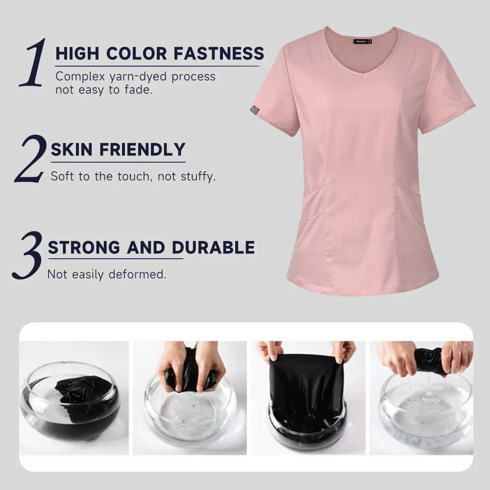 High Quty Medical Scrubs Set Uniforms Doctor Nursing Workwear Dentist Overalls Jogger Tops Pants Pet Shop Clothes Accessories X2505281