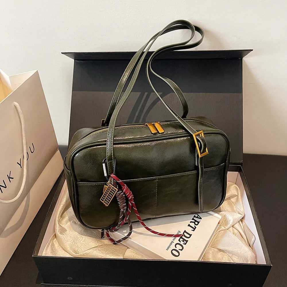 Small PU Leather Underarm Bags for Women 2025 Y2K New Trend Fashion Shoulder Handbags and Purses for Women Y250528