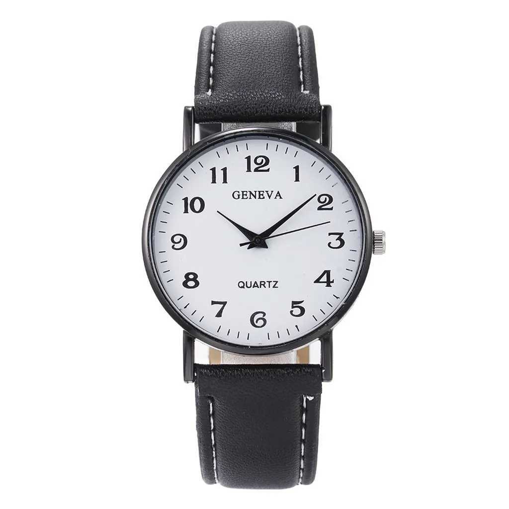 Fashion Luxury Watches For Men Top Brand Round Leather Strap Belt Quartz Watch Stainless Steel Dial Casual Bracelet Watch Montre XJ250527