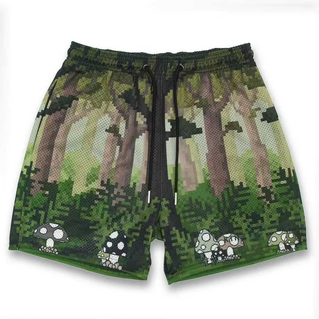 2025 New Men Fundamental shorts fashion trend casual shorts basketball training Quick dry mesh breathable Men shorts X2505281