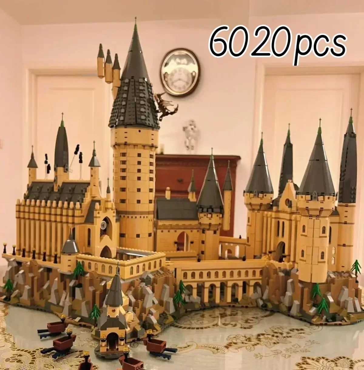 Stock 6000+pcs Movie Series Magic School Castle Model Compatible Building Blocks Bricks Toys Kids Birthday Christmas Gifts Z250528