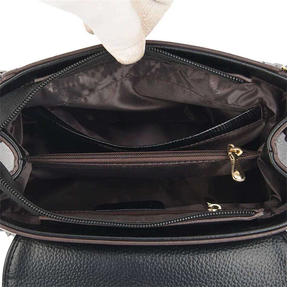 Flip Cover Bilayer Women Purses and Handbags Crossbody Designers High Quality Leather Fashion Messenger Shoulder Bags Sac