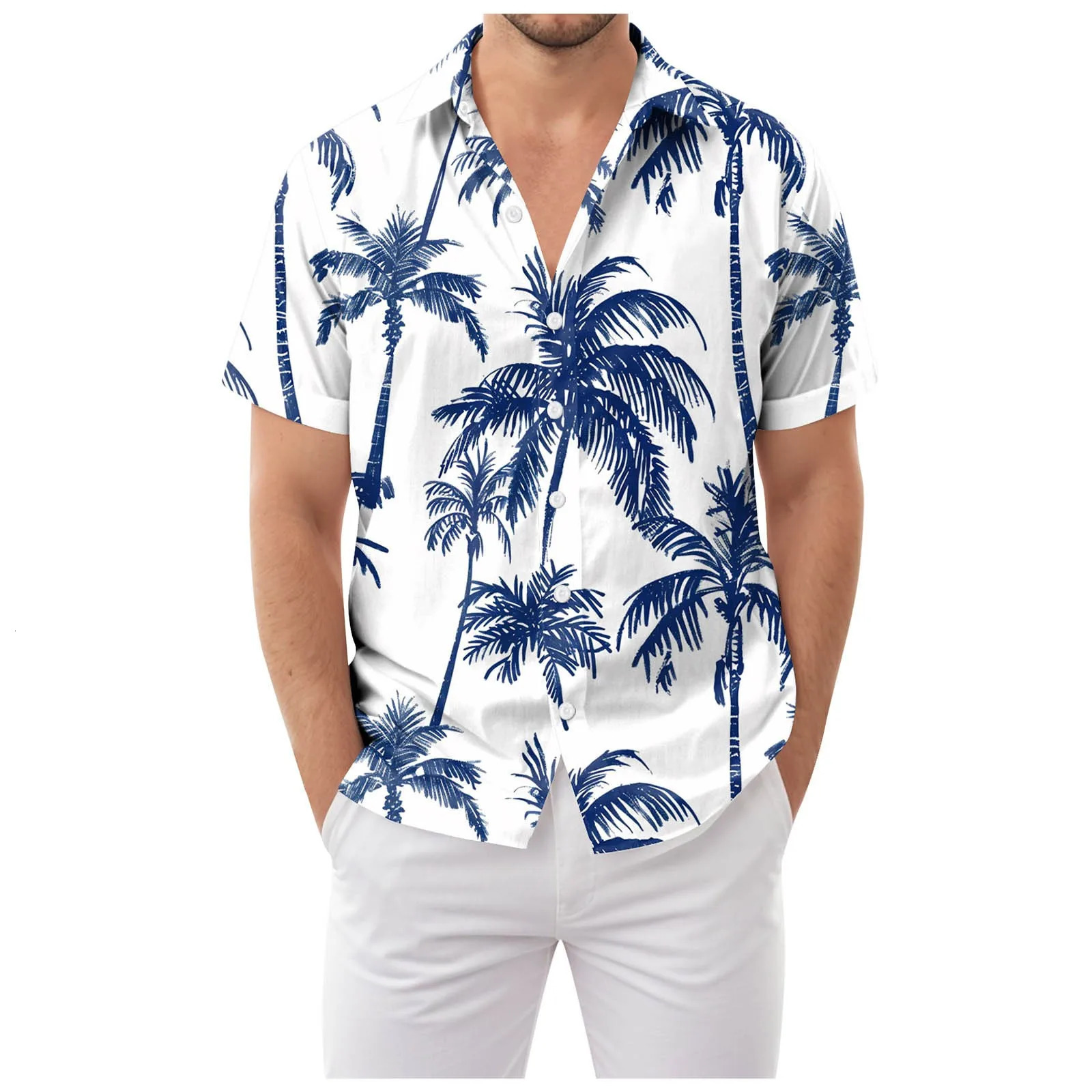 Hawaiian Cartoon Printed Male Shirts Holiday Beach Tops Blouse Mens And Womens Sports And Leisure Fashion Simple MenS Clothing 250527