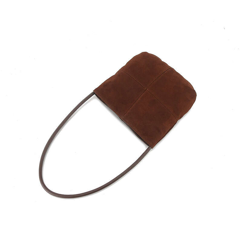 2024 Autumn Winter New Genuine Leather Handbag Niche High-end High Silk Matte Underarm Shoulder Bag