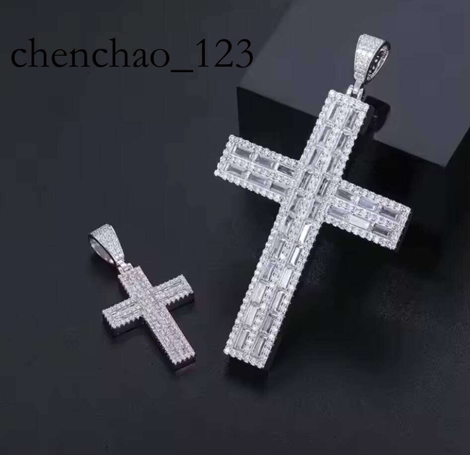 LinYin Fashion Hot Selling Sterling Sier Moissanite Pendant Necklace Hiphop