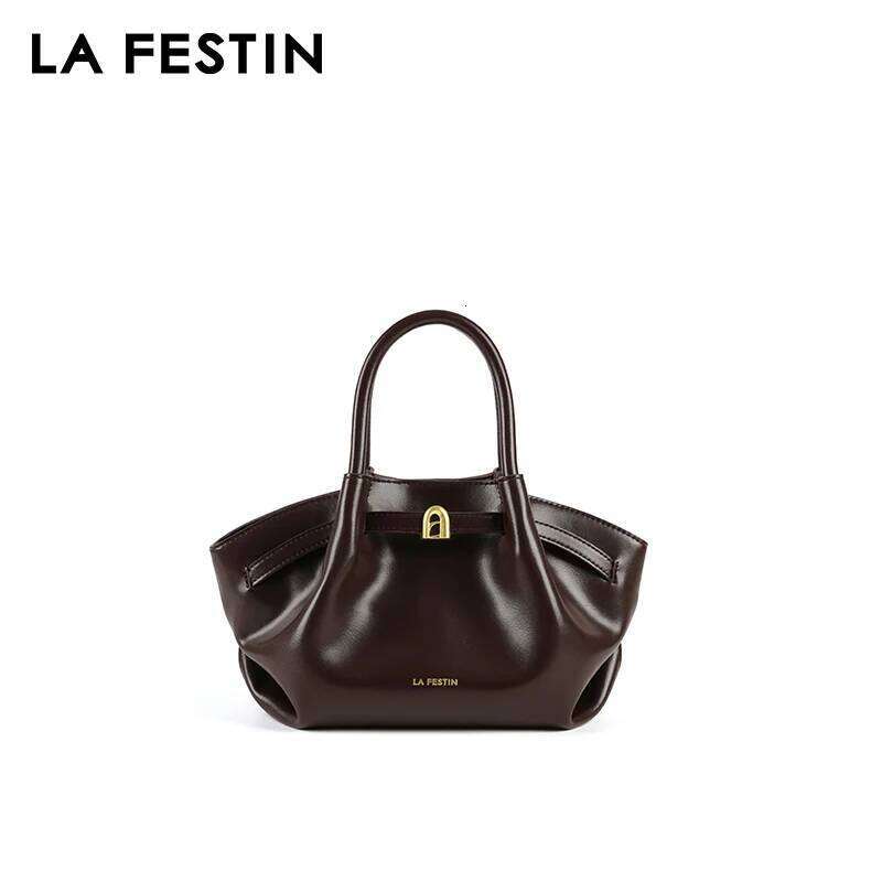 LA FESTIN Leather New Suede Handbag Women's bags brand Fashion Shoulder Crossbody Bucket Bag small size