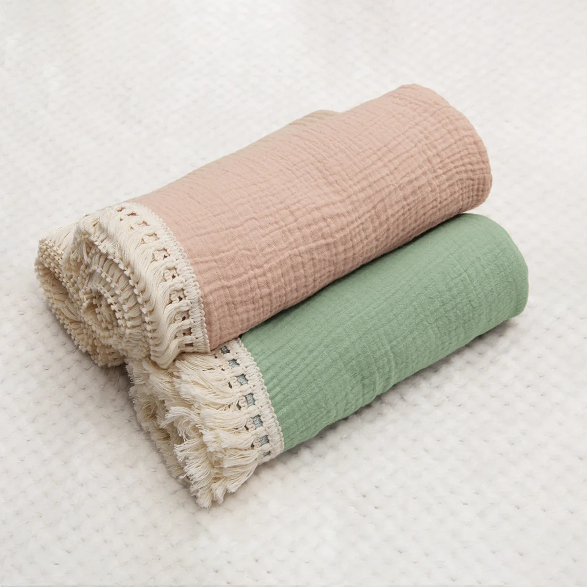 born Blanket Infant Tassel Gauze Blanket Childrens Gauze Wrap Bath Towel Blanket Baby Quilt 250527