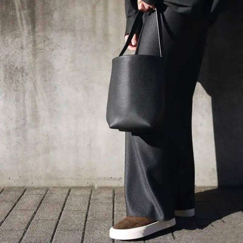 Designer Bag NS Park Cowhide Bucket Women New Designer Handbags Soft Real Leather One Shoulder Bags Large Capaity Tote Bag