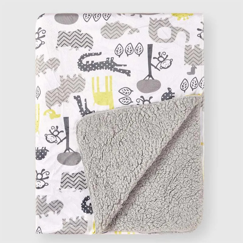 Baby Fleece Blankets Kids Bedding Soft Plush Home Blanket Swaddle Wrap Soft Washable for All Seasons 250527