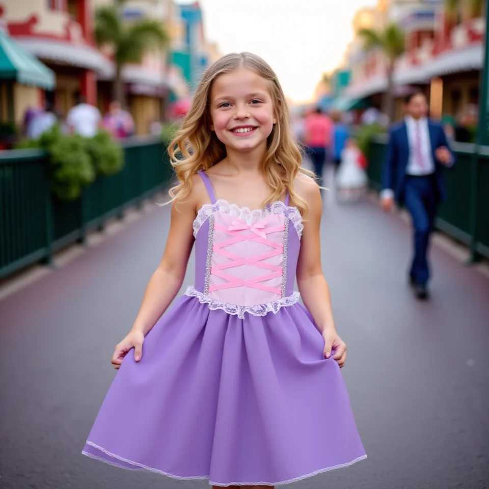 Children Baby Girls Lace Up Sling Summer Dress Princess Sleeveless Suspenders Dresses For 1-10 Years Cool Ventilated Kid Clothes X250528