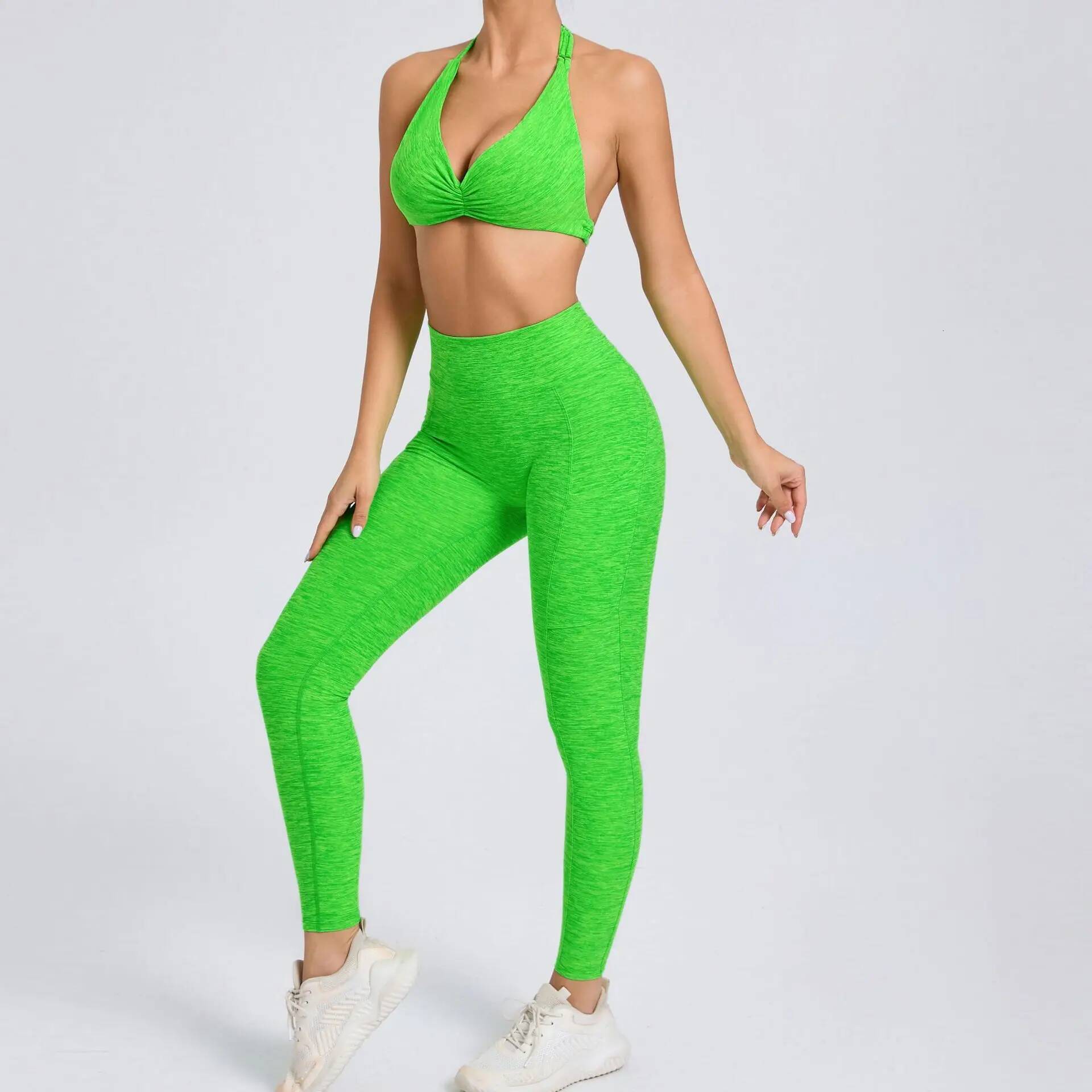 Sexy 2PCS Yoga Set Gym Suits with Crop Top Sports Bra Women Tracksuit Shorts 2 Pieces Running Fiess Clothing
