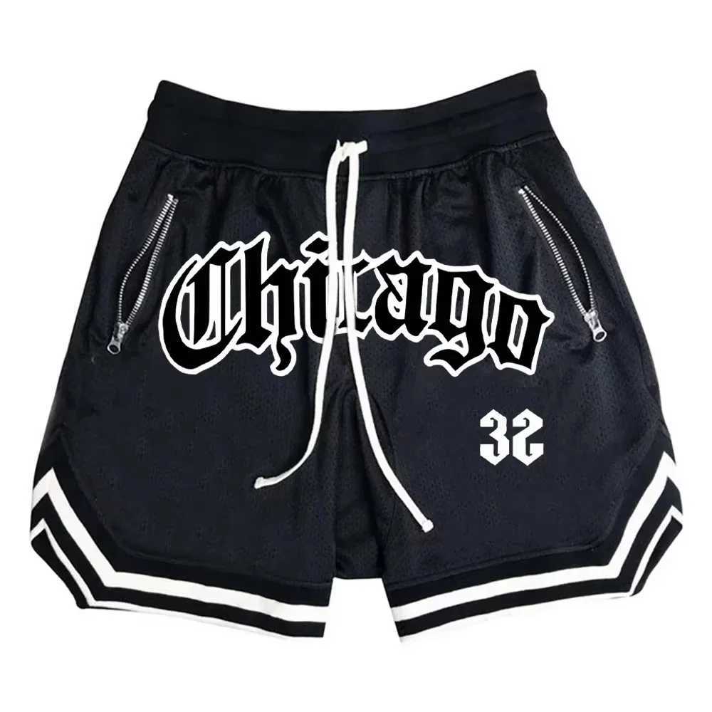 Chicago Basketball Shorts Mens Casual Sports Shorts Breathable Running Training Five Points PantsMesh Fitness Short Trousers X250528