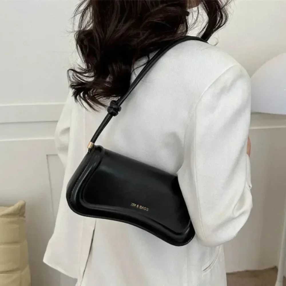 Ladies Shoulder Crossbody Bags PU Leather Women Underarm Bags Solid Color Small Top-handle Bags Purse Female Daily Handbags Y250528
