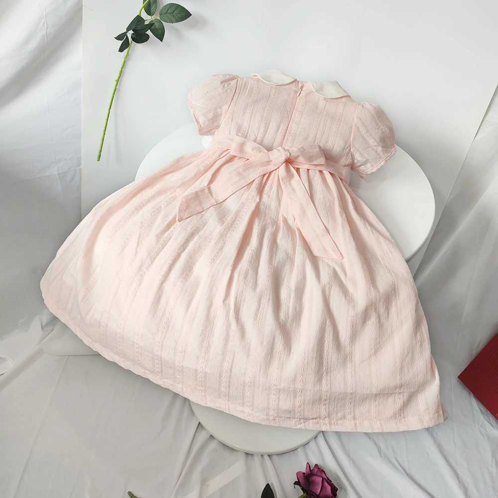 Baby Girls Vestidos Toddler Smocking Dresses For Girl Handmade Smocked Dress Summer Boutique Children Cotton Clothes X250528