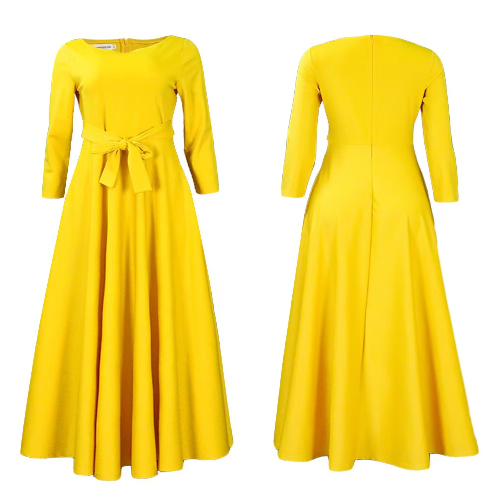 plus size dresses spring summer fashion temperament tie waist large size long dresses short dresses designer luxury dresses