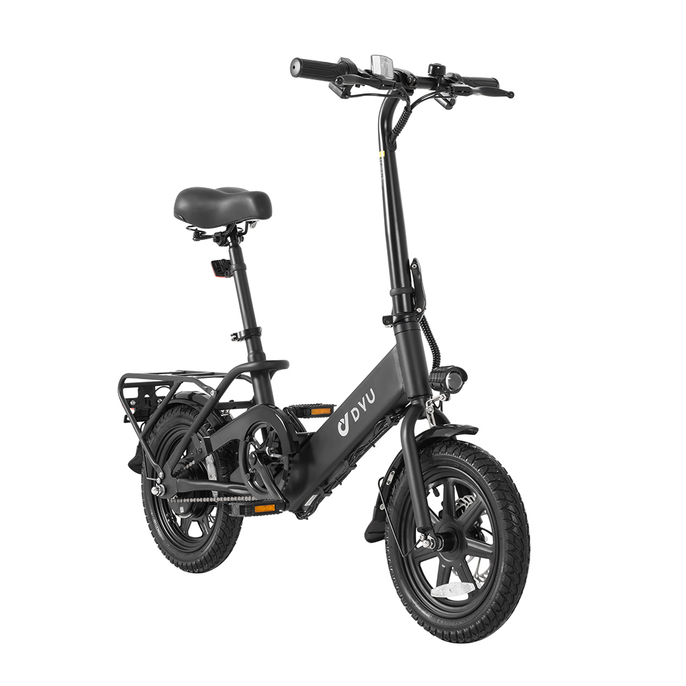 DYU C3 14 inch Portable Electric bike 350W Adult Folding City E-Bike 36V/7.5AH 25km/h Pedelec UK Stock